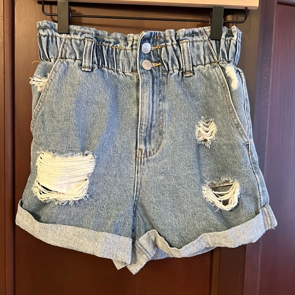 Forever 21 Blue Jean Shorts - Picture 1 of 3
